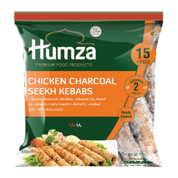 Frozen Chicken Charcoal Kebab Humza Surya Foods, UK