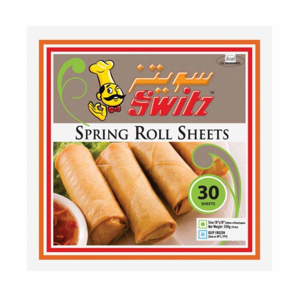 Switz Spring Rolls Pastry 30x550G (10x10)