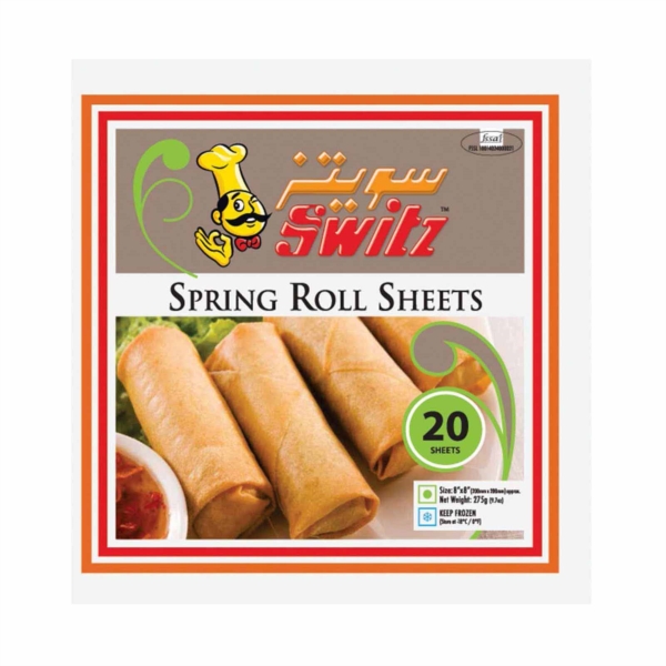 Switz Spring Rolls Pastry 40x275g (8x8)
