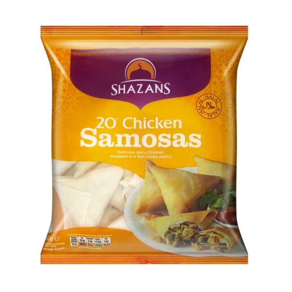 Shazans Chicken Samosa 10X650G (20 pieces) - OS
