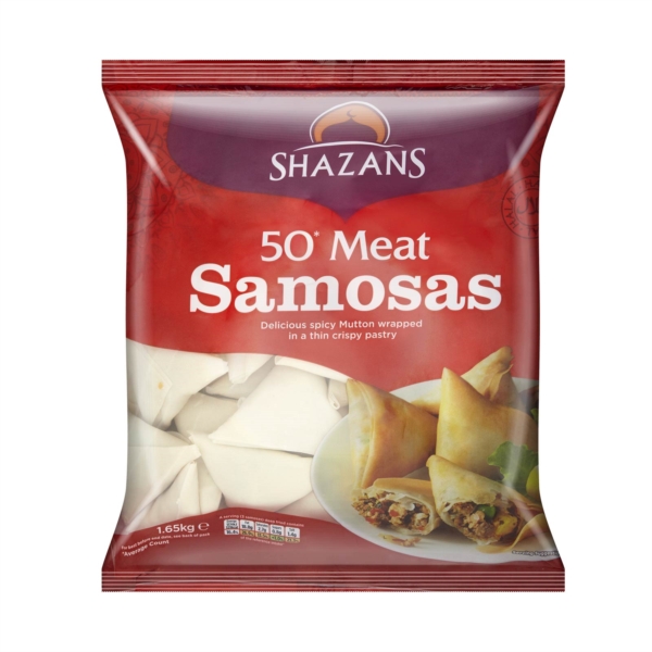 Shazans Meat Samosa  6X1650G (50 pieces)