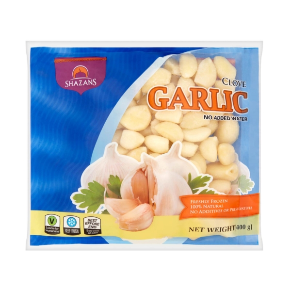 Shazans Garlic Cloves 25X400G-TBD