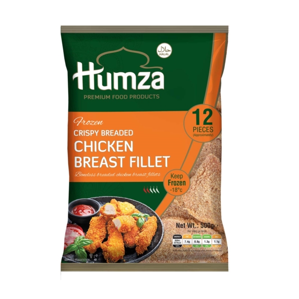 Humza Breaded Chicken Fillet 10x500g