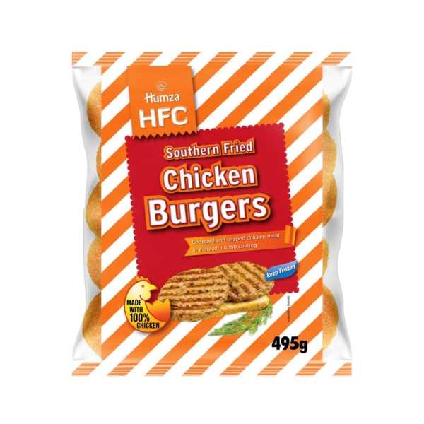 Humza HFC Southern Fried Chicken Burgers 6x495g (10's)