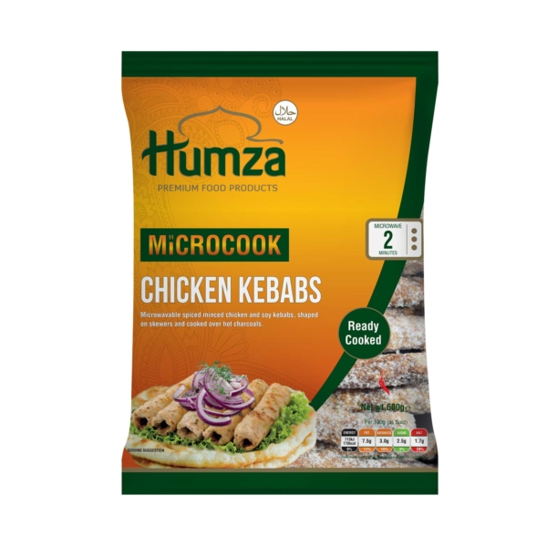 Humza Chicken Charcoal Kebab (Micro) 10x600g