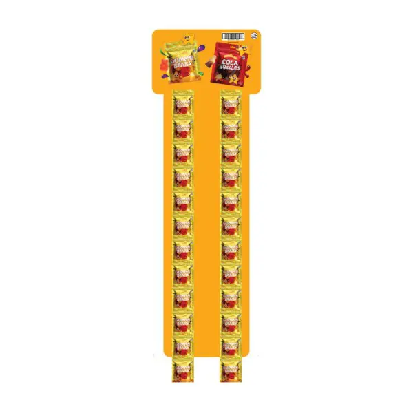 Candy Cresent Gummy Bear Clip Strip 4x24x35g