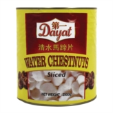 Dayat Water Chestnuts Sliced 6x2950G