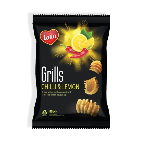 Laila  Chilli & Lemon Grills 12x80g