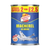 IS  Canned Mackerel in brine 12x425g PM 2for£2.5-D - OS