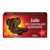 Laila Mini Chocolate Elephant with milky filling 10 x 100g