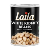 Laila Canned White Kidney Beans (Cannelli Beans in Salted Water) 12x400g - OS