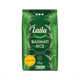 Laila Basmati Rice 10KG PM £18.99 S