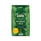 Laila Basmati Rice 20KG PM £35.99 S
