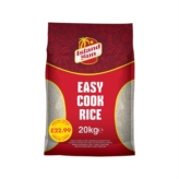 IS Easy Cook Rice 20KG PM £22.99 S