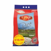 Apna Long Grain Basmati Rice 10KG PM £10.99 S