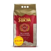 Surya 1121 Extra Long Superior Rice 5KG PM £11.99S
