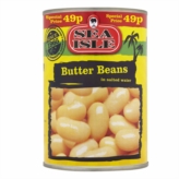 Sea Isle Butter Beans 12X400g (Can) 49P - OS
