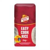 IS Easy Cook Rice (BrickPack) 6x2KG P +Free IS Coconut milk 12x400ml (13111) - OS