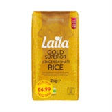 Laila Gold Basmati Rice 6x2kg PM £4.99 S